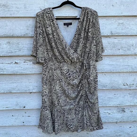 Eloquii Zebra print dress in excellent condition size 22 - Picture 1 of 5